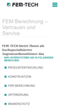 Mobile Screenshot of fem-tech.de