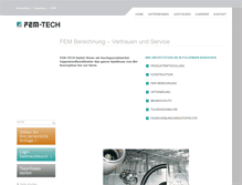Tablet Screenshot of fem-tech.de